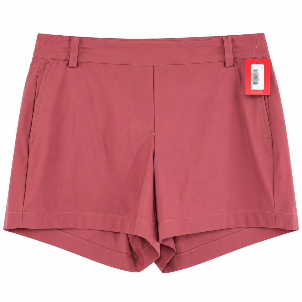 Spanx Sunshine Collection Shorts Sun Washed Red UPF 50+ 4 Inch Inseam Size Large